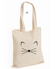 Crazy Cat Lady FASHION COTTON TOTE TUMBLR SWAG FUNNY CAT LOVER KITTEN (MEOW,BAG)