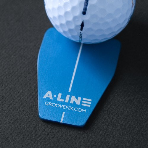 Line ball marker putting - a-line,