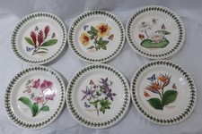 PORTMEIRION EXOTIC BOTANIC GARDEN SIDE PLATES 7 1/4" (18.4 cm) SET OF 6