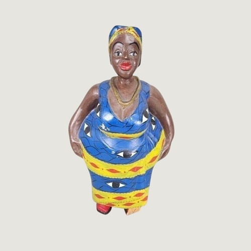 African carved wood female - carved,