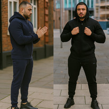 Men Fleece Tracksuit Set 2