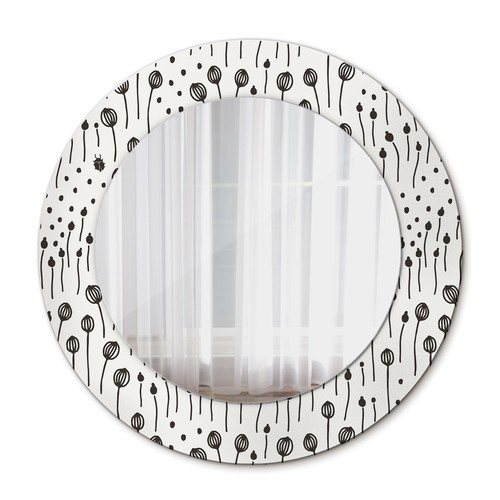Elegant round mirror with - round,