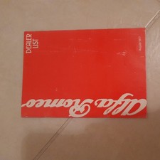 Alfa Romeo Dealer List August 1977 UK Market Brochure