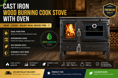 Cast iron wood - iron, burning