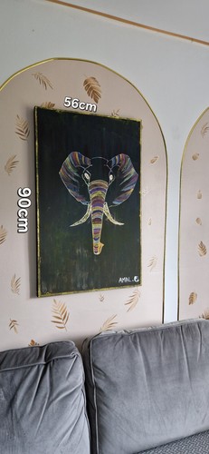 Original elephant painting - original,