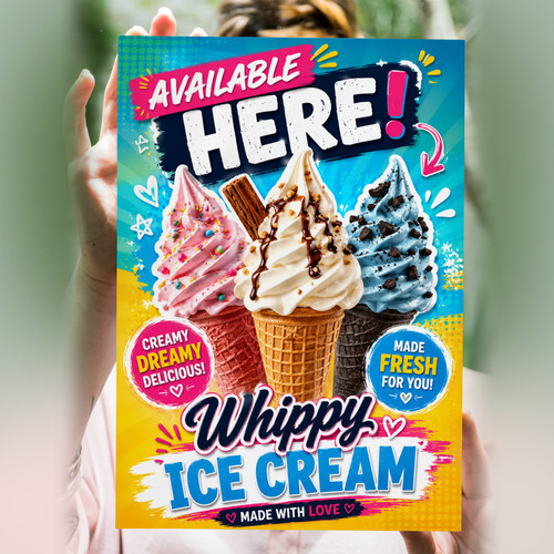 Ice cream van poster sold - poster,