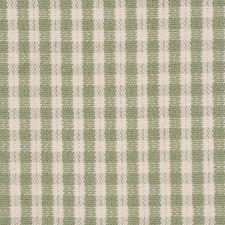 Cottage Gingham Olive Green Cotton Fabric Curtains Furnishings Per Metre