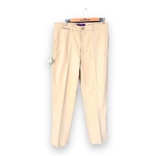 BNWT New Mens Henbury Beige Teflon Coated Chinos Trousers Size 30L