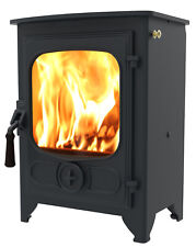 Charnwood country Four 4 Matt black wood burning stove blu