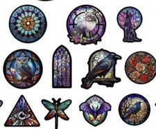 10x Stained Cathedral Glass