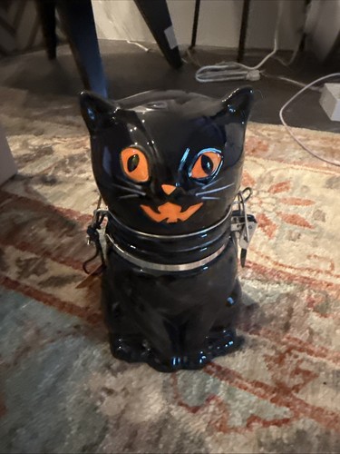 Halloween cat orangeceramic - ,