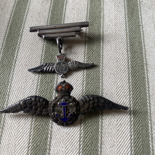 Two raf wings sweetheart badge - two,