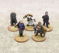 28mm Victorian Sci Fi metal CHARACTERS x5 Superbly Painted 34217