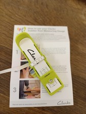 Clarks child measuring foot gauge - toddler / infants shoes boxes new