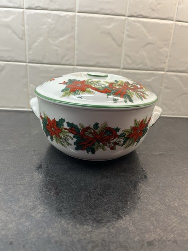 Royal worcester holly - holly, ribbons