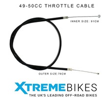 76 x 91cm Throttle Cable for