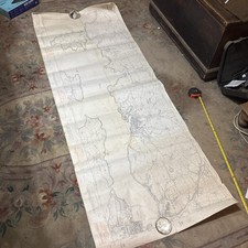1948 Map Milford Haven shipping chart 76” x 24.5”