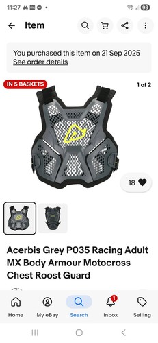 Acerbis grey p035 - acerbis, racing