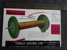 Advert Print Thomas Reeder Ltd Preston Industry Original 1956