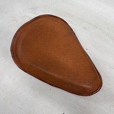 Bobber Chopper Custom project universal Leather seat saddle Dark Tan