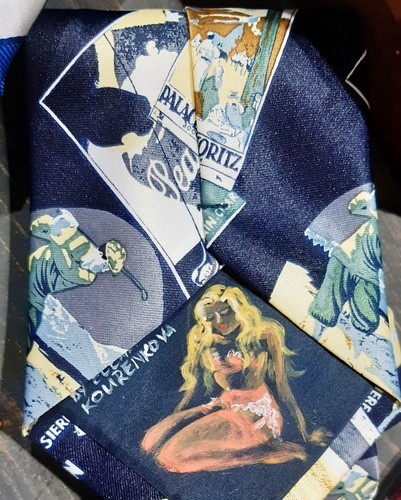 Vintage silk handpainted - silk,