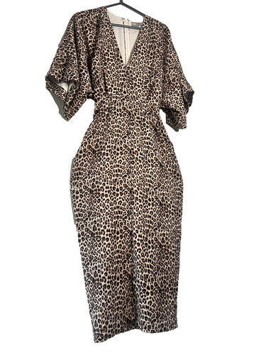 Asos leopard print midi - leopard, dress