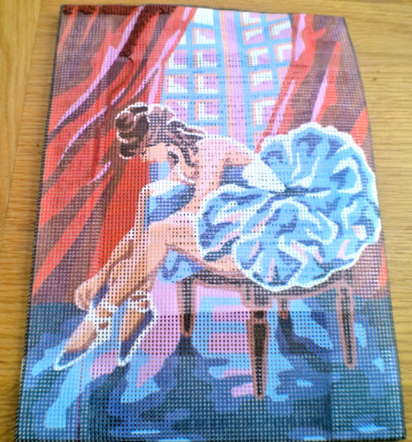 Dancer printed needlepoint - printed,