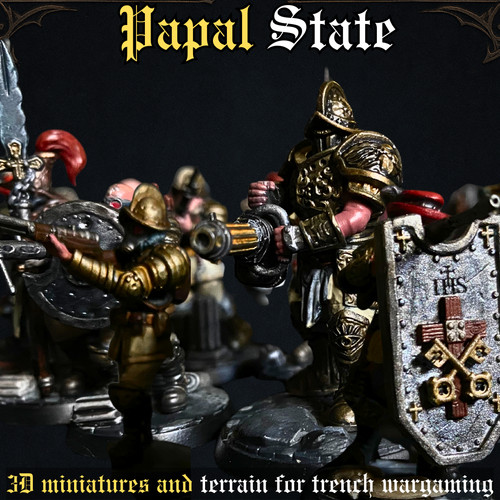 Papal states warband - papal, 32mm