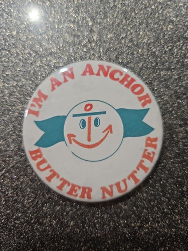 Anchor butter pin badge - pin, retro
