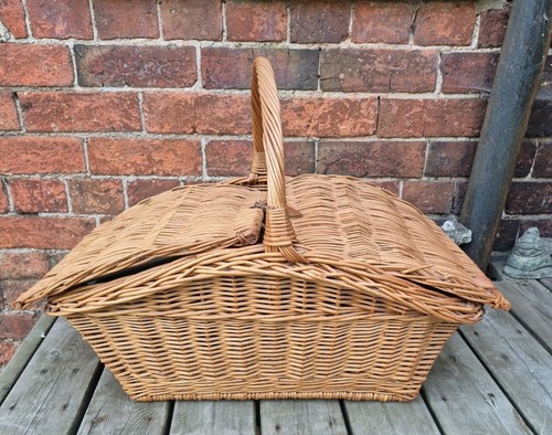 Vintage large rattan wicker - rattan,