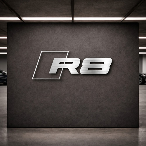 Audi logo crest 80cm - r8,