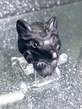 Black Obsidian Crystal Wolf