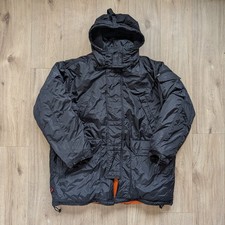 Avirex Down Parka Jacket Black Vintage – Made in Korea – Heavyweight Coat – XL