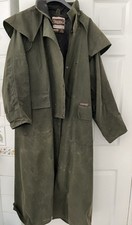 Vintage Mens Driza-Bone Australian Riding Longline Wax Coat - size 6/large