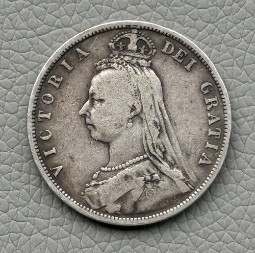 1887 victorian half crown - 1887,