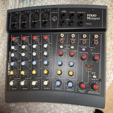 Spirit Folio Notepad mini-mixer, by Soundcraft RW5354, 10 inputs, tested 