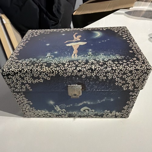Vintage retro wooden ballerina - wooden,