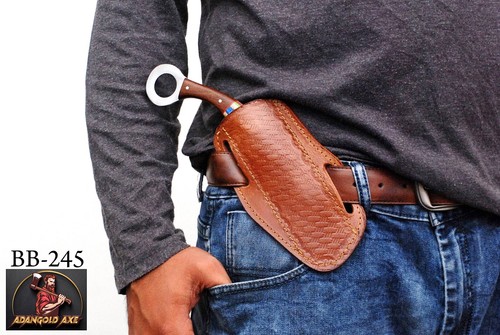 Hand made pure leather sheath - hand,