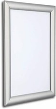 A2 Snap Frames Poster Clip Holders Displays Retail Wall Notice Boards (Silver) ,