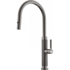 Franke MMX-PD-ANT Mythos 18.3" Single Handle Pulldown Spray Faucet in Anthracite