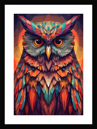 Epic owl framed - epic, art
