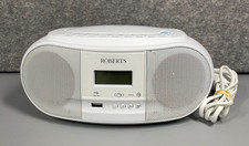 Roberts Zoombox 4 DAB/FM CD Bluetooth Portable Boombox white Tested Working VGC