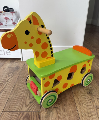 Wooden giraffe baby walker - giraffe,