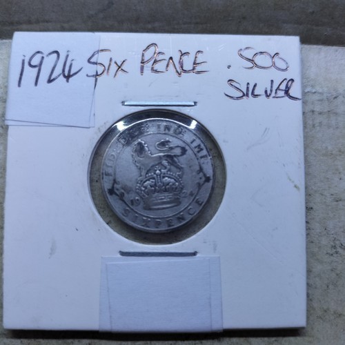 1924 sixpence george - 1924,