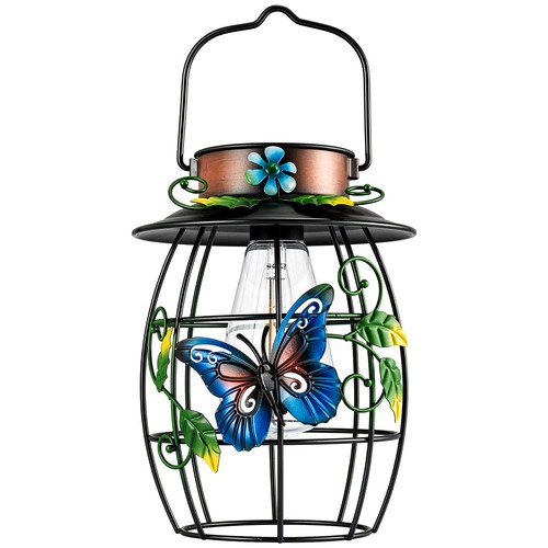 Solar butterfly hanging - butterfly,