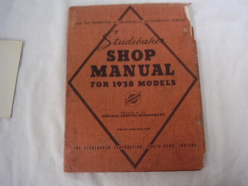 1938 studebaker shop - ,