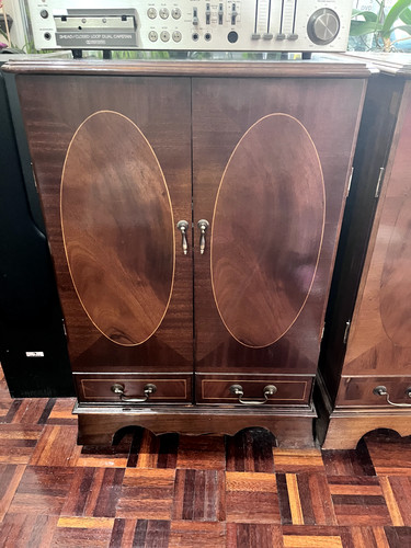 Vintage polished wood - polished, hifi