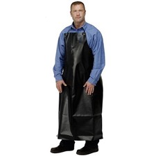 APRON,HEAVY DUTY PVC,42x36",WATERPROOF,BLACK,NOT RUBBER,FARM,DAIRY,FISH,BUTCHERS