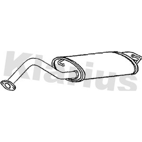 Exhaust rear back - back, for