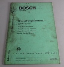 Parts Catalogue Bosch DC